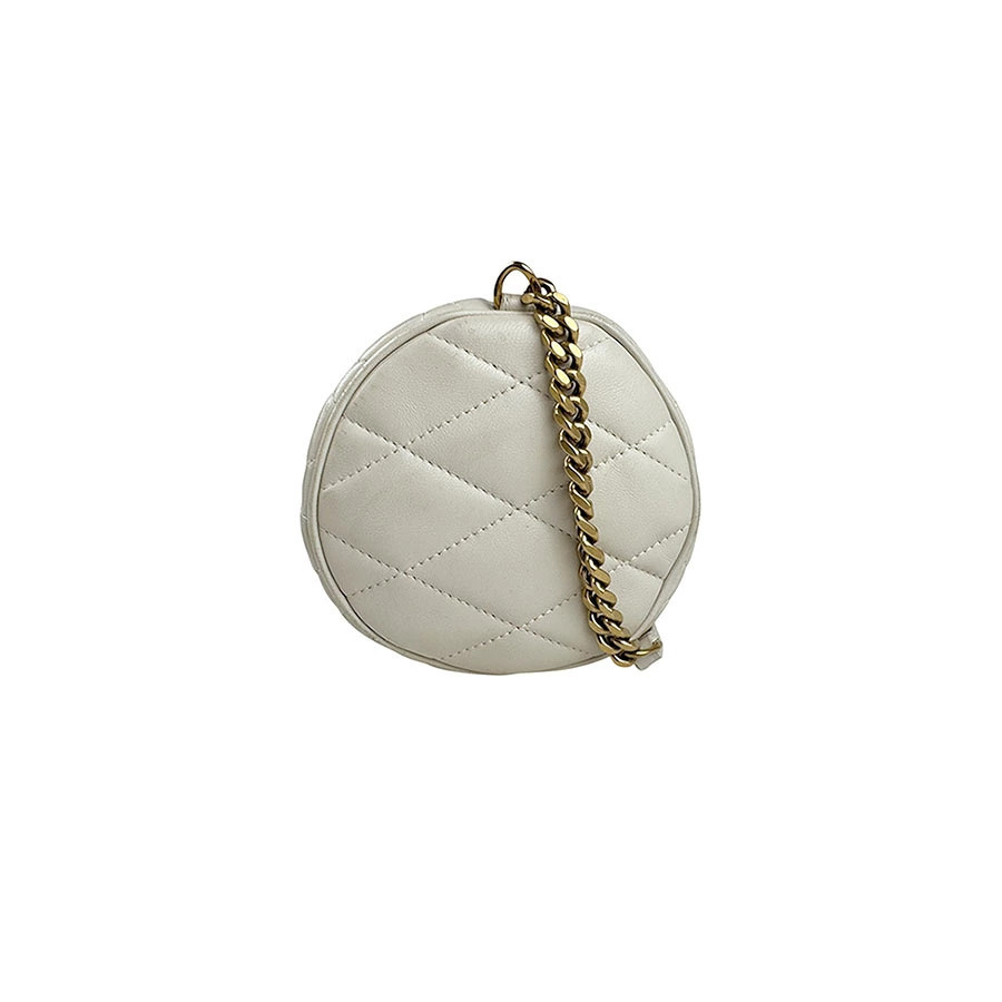 Saint Laurent Quilted Ivory Bag White Gaby Leather Shoulder